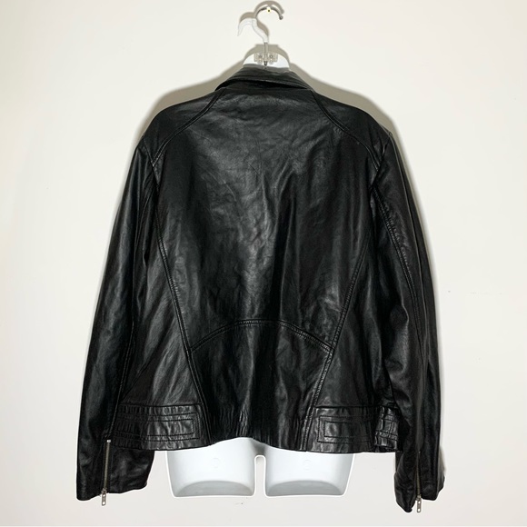 Sly & co 100% genuine leather black Moto jacket - Picture 3 of 8